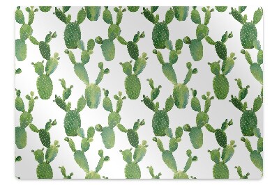 Tapis protège sol Cactus peints