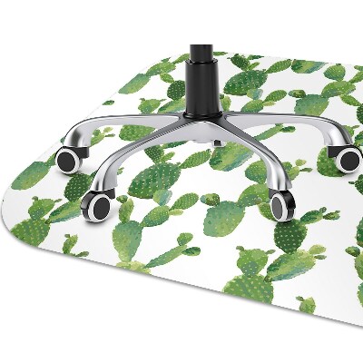 Tapis protège sol Cactus peints