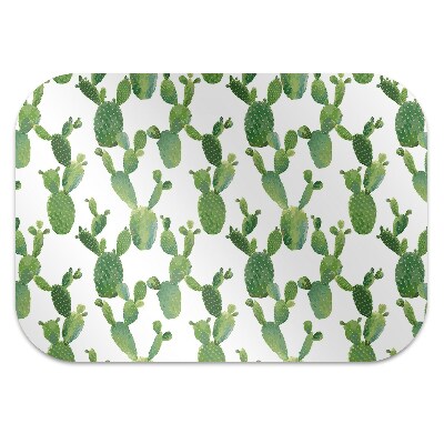 Tapis protège sol Cactus peints