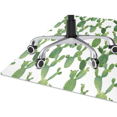 Tapis protège sol Cactus peints