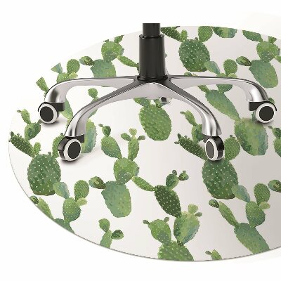 Tapis protège sol Cactus peints