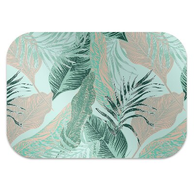 Tapis fauteuil bureau do biura Feuilles tropicales