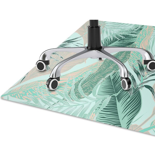 Tapis fauteuil bureau do biura Feuilles tropicales