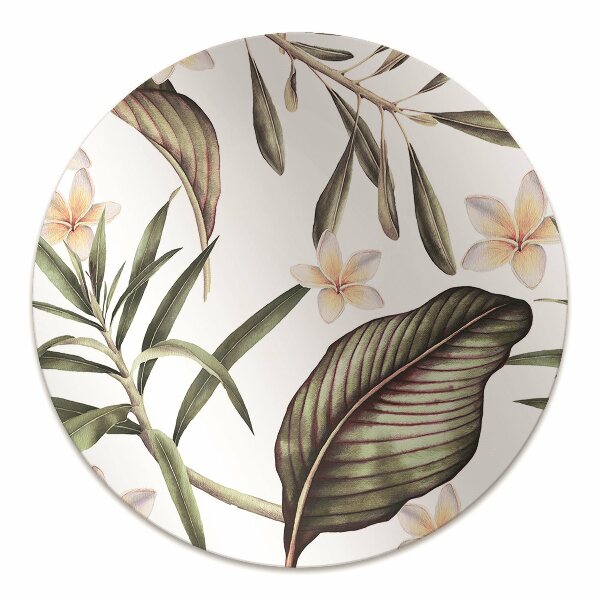 Tapis de chaise de bureau Feuilles et fleurs