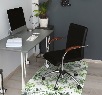 Tapis pour chaise de bureau Feuilles de palmier