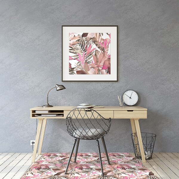 Tapis protège sol Fleur tropicale
