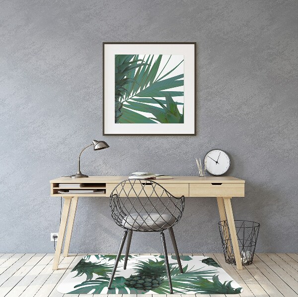 Tapis de chaise de bureau Ananas verts