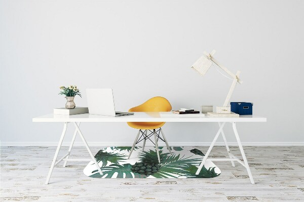 Tapis de chaise de bureau Ananas verts