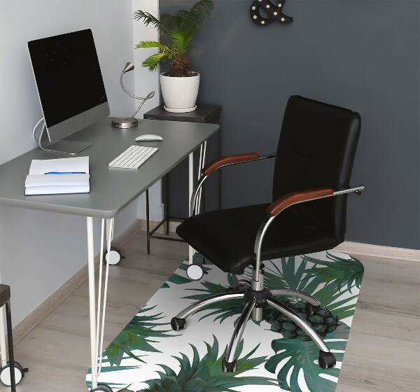 Tapis de chaise de bureau Ananas verts