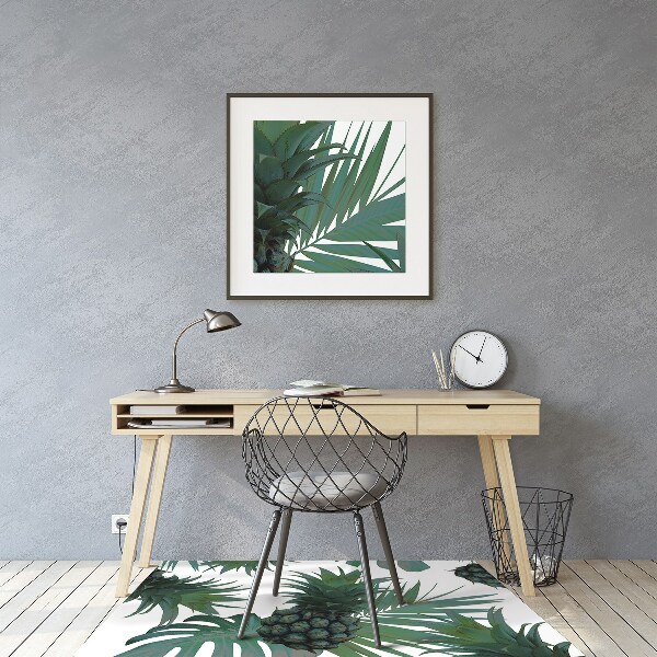 Tapis de chaise de bureau Ananas verts