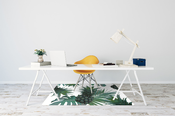 Tapis de chaise de bureau Ananas verts