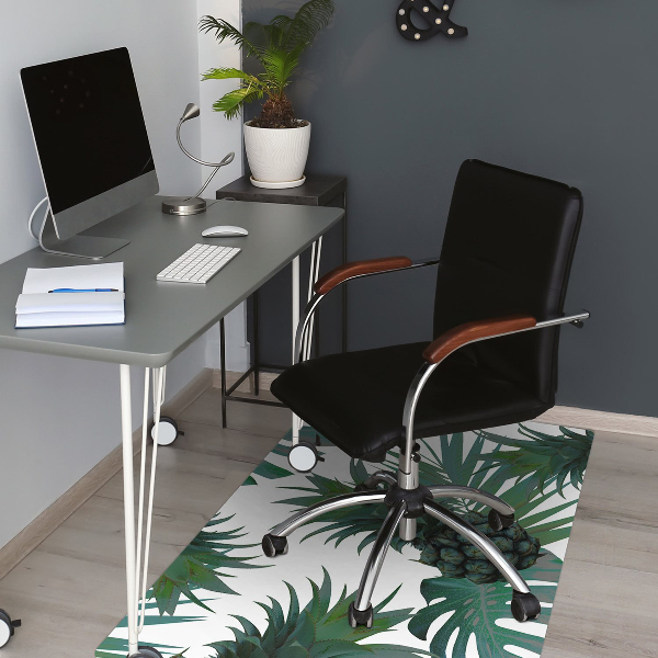 Tapis de chaise de bureau Ananas verts