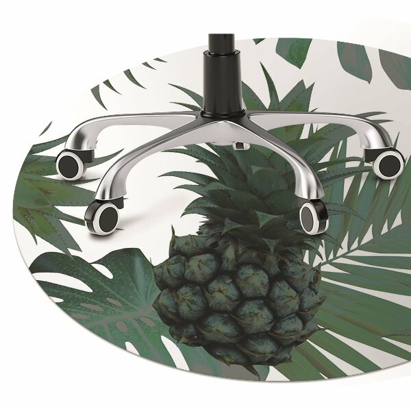 Tapis de chaise de bureau Ananas verts