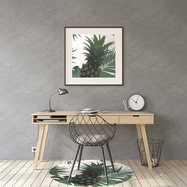 Tapis de chaise de bureau Ananas verts