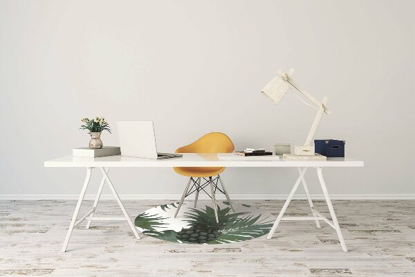 Tapis de chaise de bureau Ananas verts