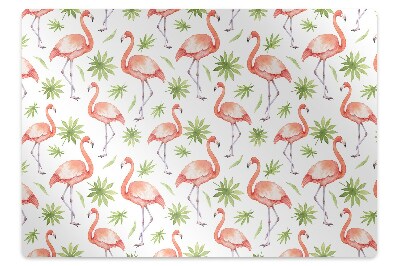 Tapis de chaise de bureau Flamants