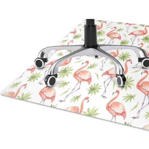 Tapis de chaise de bureau Flamants