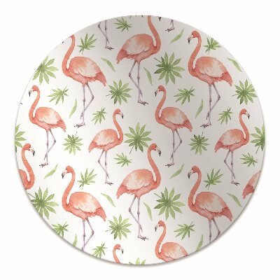 Tapis de chaise de bureau Flamants