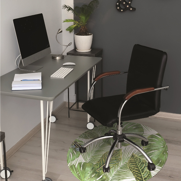 Tapis pour chaise de bureau Grenouille sur une feuille