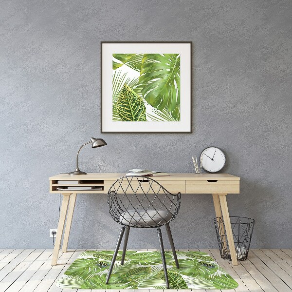 Tapis pour chaise de bureau Grenouille sur une feuille