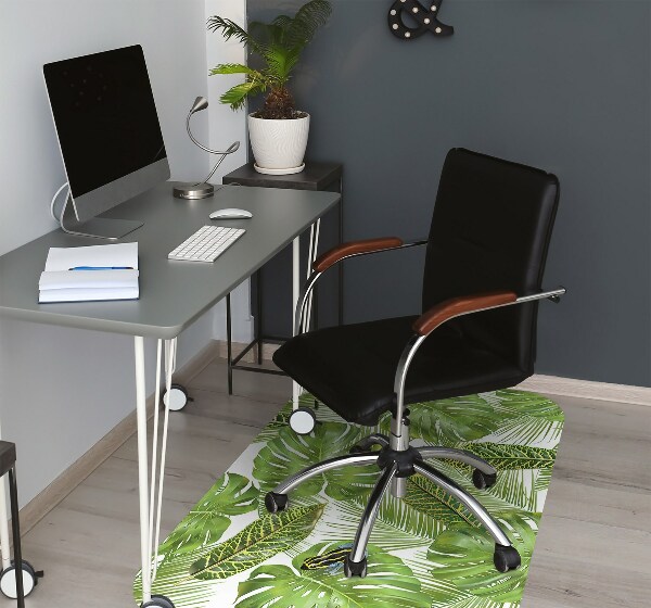 Tapis pour chaise de bureau Grenouille sur une feuille