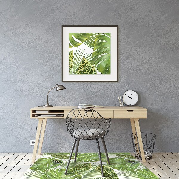Tapis pour chaise de bureau Grenouille sur une feuille