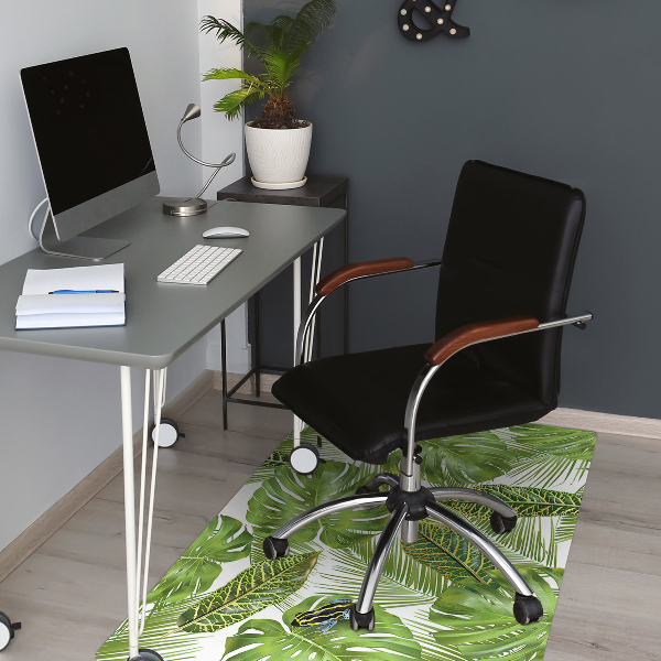 Tapis pour chaise de bureau Grenouille sur une feuille