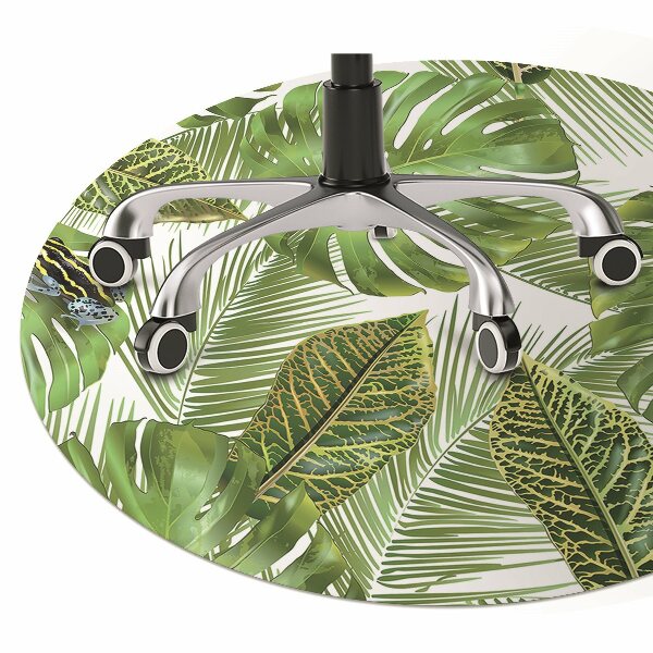Tapis pour chaise de bureau Grenouille sur une feuille