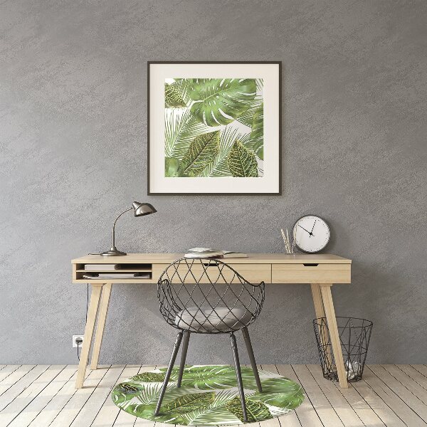 Tapis pour chaise de bureau Grenouille sur une feuille