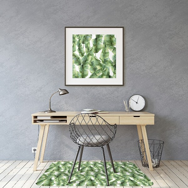 Tapis fauteuil bureau do biura Feuilles exotiques