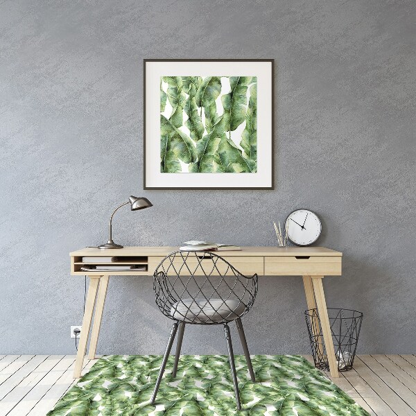 Tapis fauteuil bureau do biura Feuilles exotiques