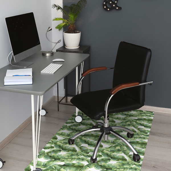 Tapis fauteuil bureau do biura Feuilles exotiques