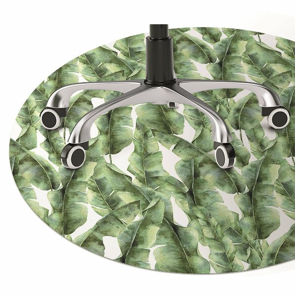Tapis fauteuil bureau do biura Feuilles exotiques