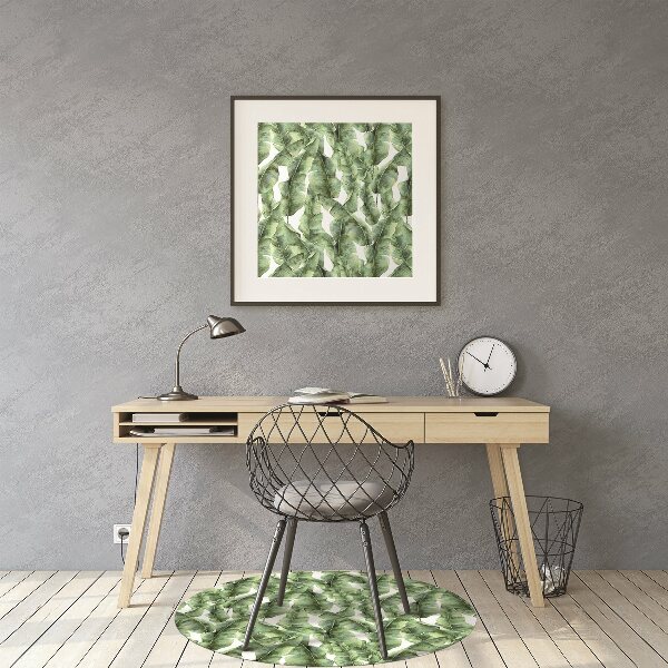 Tapis fauteuil bureau do biura Feuilles exotiques