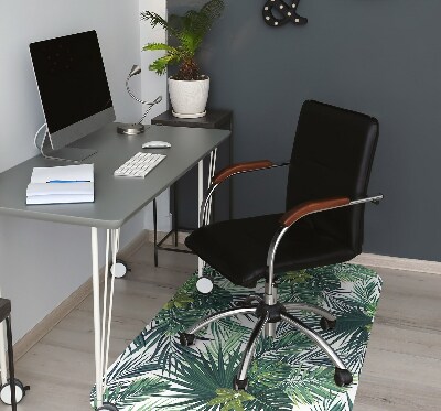 Tapis fauteuil bureau do biura Feuilles tropicales