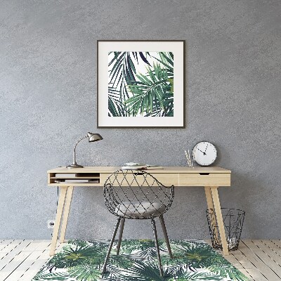 Tapis fauteuil bureau do biura Feuilles tropicales