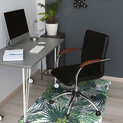 Tapis fauteuil bureau do biura Feuilles tropicales