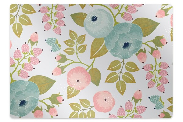 Tapis de chaise de bureau Fleurs de printemps