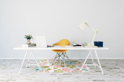 Tapis de chaise de bureau Fleurs de printemps