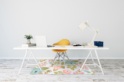 Tapis de chaise de bureau Fleurs de printemps