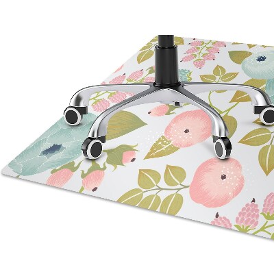 Tapis de chaise de bureau Fleurs de printemps