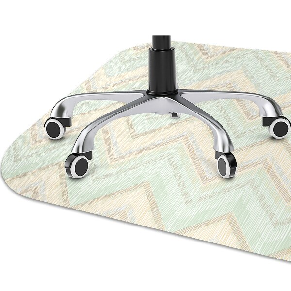 Tapis de chaise de bureau Zigzag
