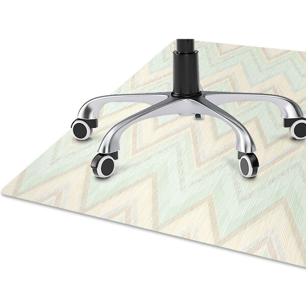 Tapis de chaise de bureau Zigzag