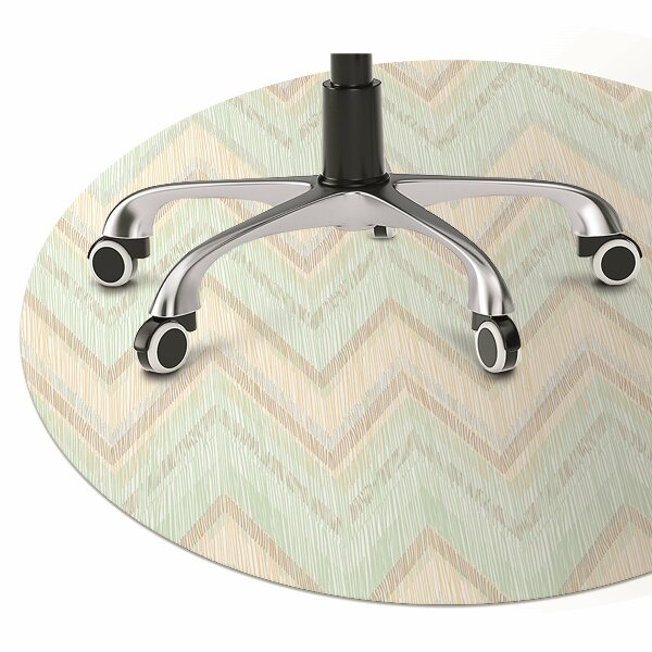 Tapis de chaise de bureau Zigzag
