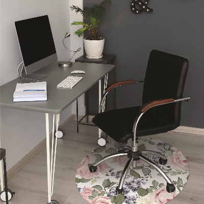 Tapis bureau Roses aquarelles