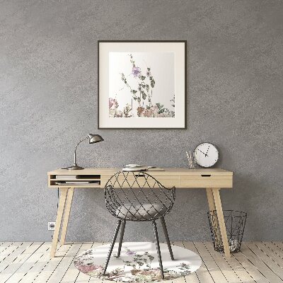 Tapis de chaise de bureau Jardin pastel