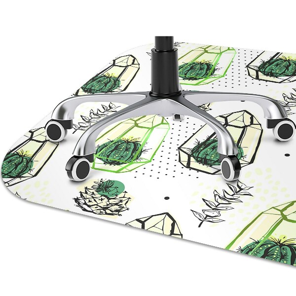 Tapis fauteuil bureau do biura Cactus en solides