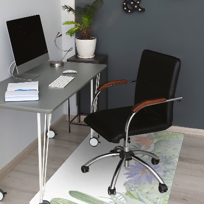 Tapis pour chaise de bureau Prairie de cactus