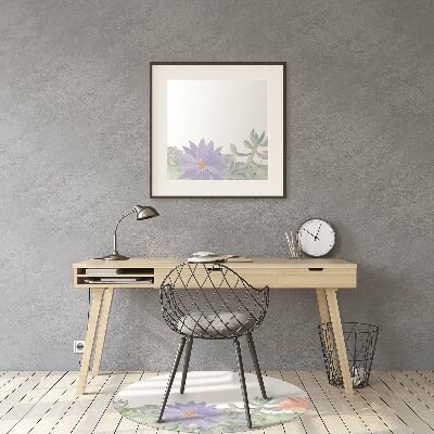 Tapis pour chaise de bureau Prairie de cactus