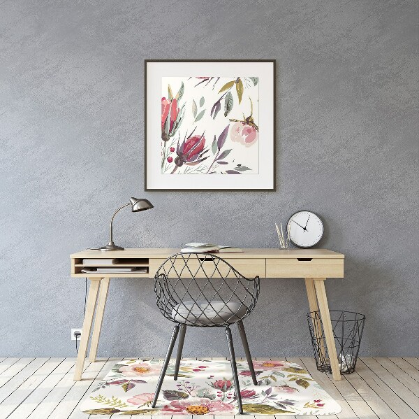 Tapis de chaise Fleurs de terrain